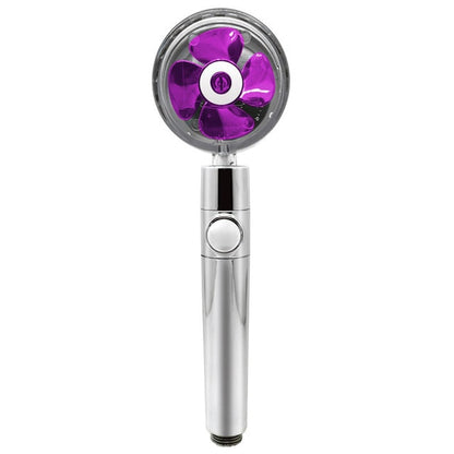 Turbo Propeller Rainfall Handheld Shower Head Water Saving for Bathroom Accessaries Showerhead Body Jet Shower