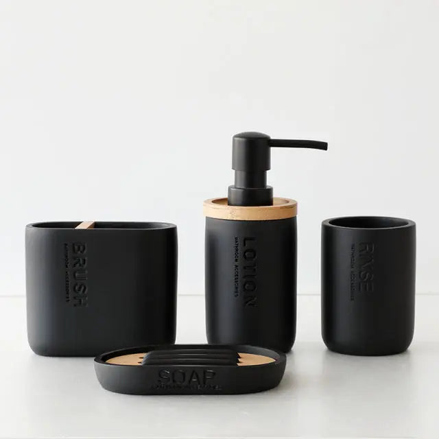 Bathroom Accessories Set Resin