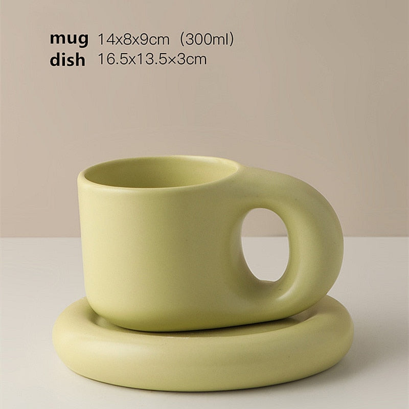 Nordic Minimalist Ceramic Plump Mug
