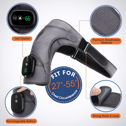 3 Speed Vibration Electric Massage Shoulder Pad