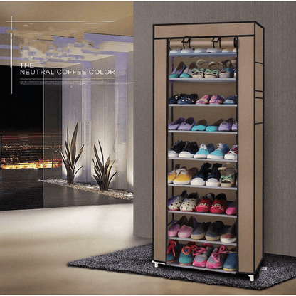 Shoe Rack 10 Layer Shoe Storage Cabinet Standing Shoe Organizer