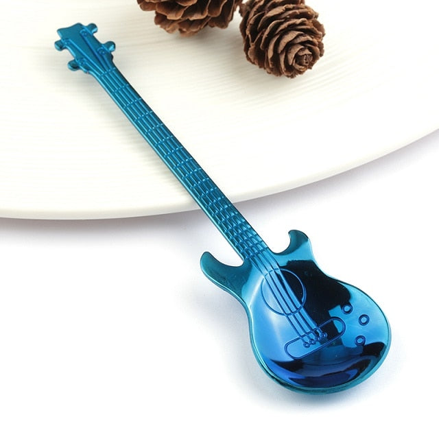Guitar-Shaped Spoon Set