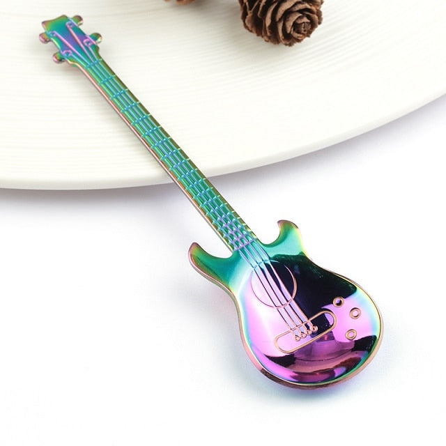 Guitar-Shaped Spoon Set
