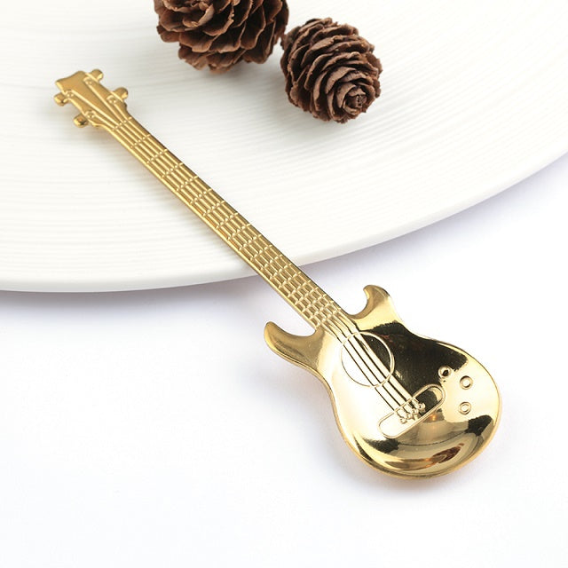 Guitar-Shaped Spoon Set