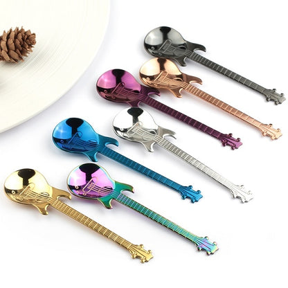 Guitar-Shaped Spoon Set