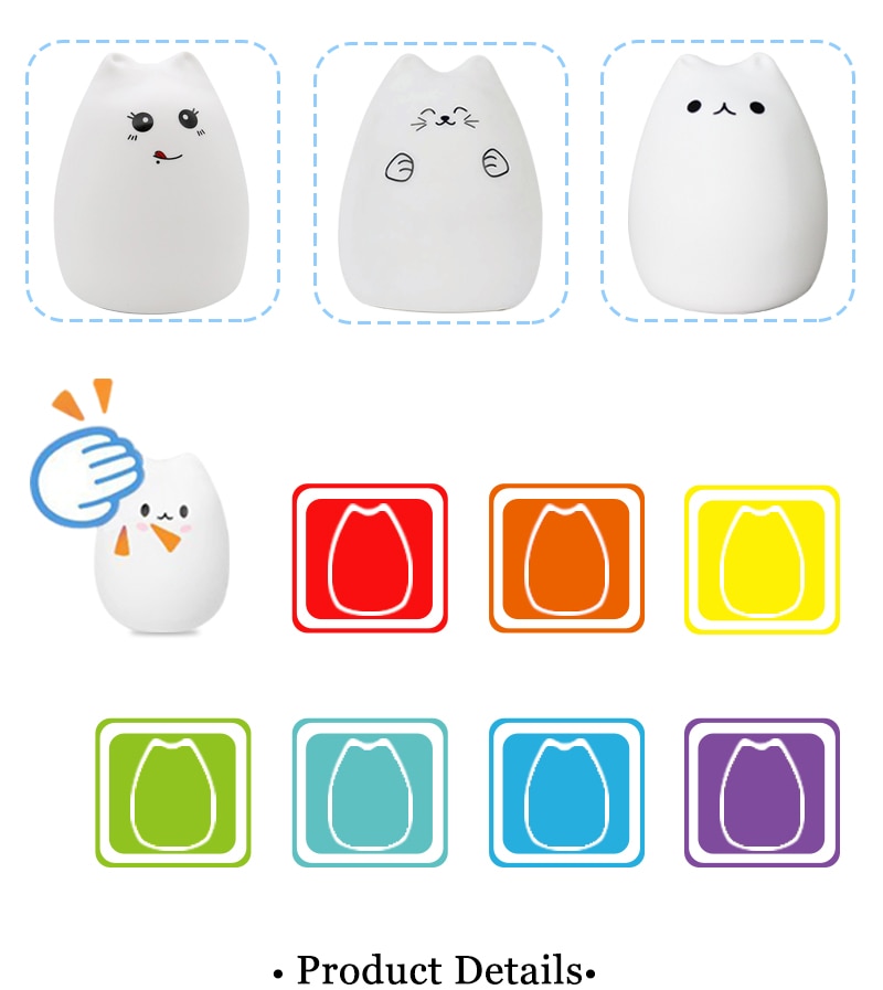 Kitty LED Night Light