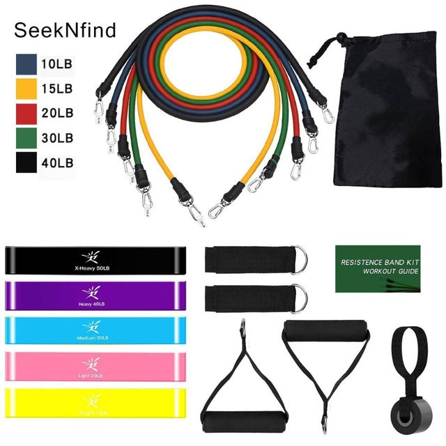 Resistance Bands Set — 14 Piece