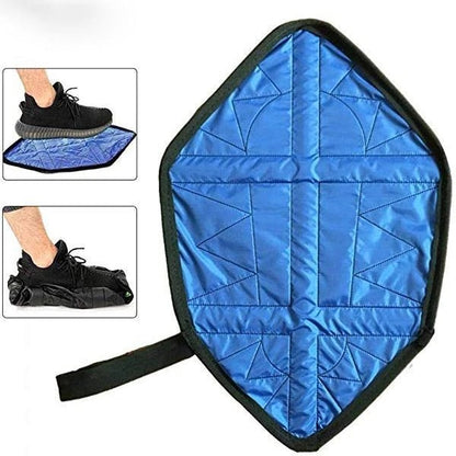 Reusable snap shoe covers anti-slip