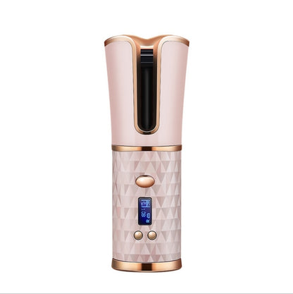 Cordless Automatic Hair Curler iron wireless Curling Iron USB Rechargeable Air Curler for Curls Waves LCD Display Ceramic Curly