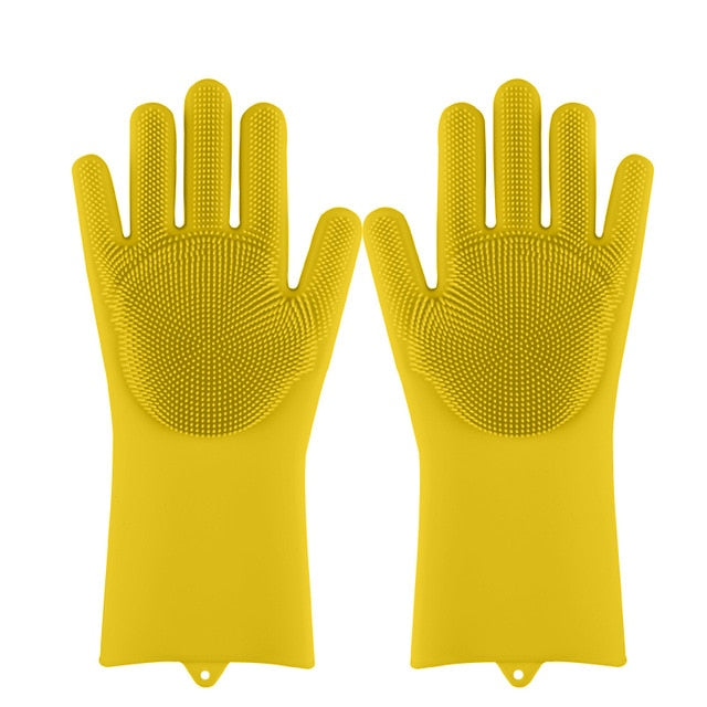 Silicone Dishwashing Scrub Gloves