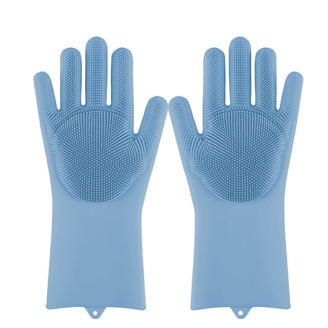 Silicone Dishwashing Scrub Gloves