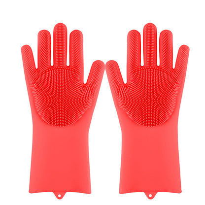 Silicone Dishwashing Scrub Gloves