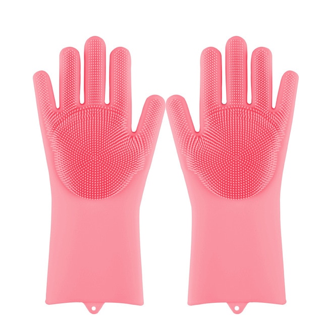 Silicone Dishwashing Scrub Gloves