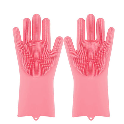 Silicone Dishwashing Scrub Gloves