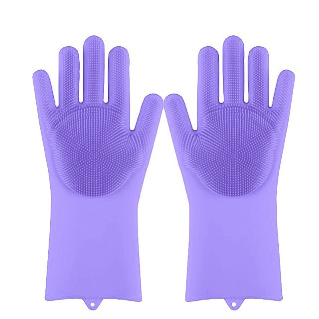Silicone Dishwashing Scrub Gloves