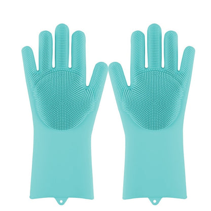 Silicone Dishwashing Scrub Gloves