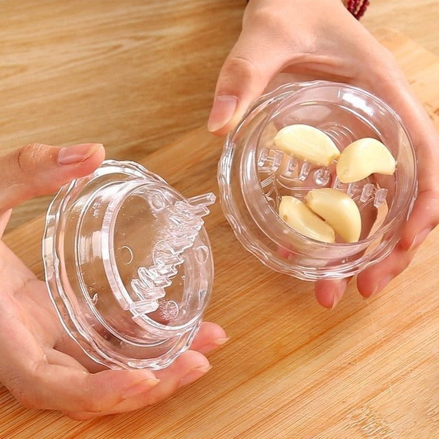 Stainless Steel Garlic Press & Slicer