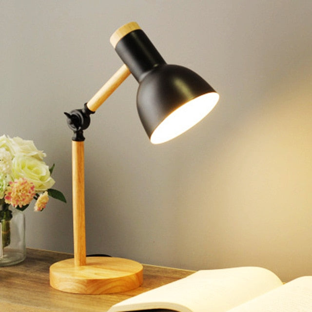 Wooden Desk Lamp
