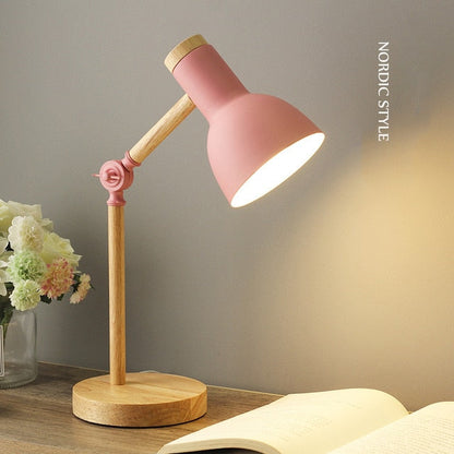Wooden Desk Lamp
