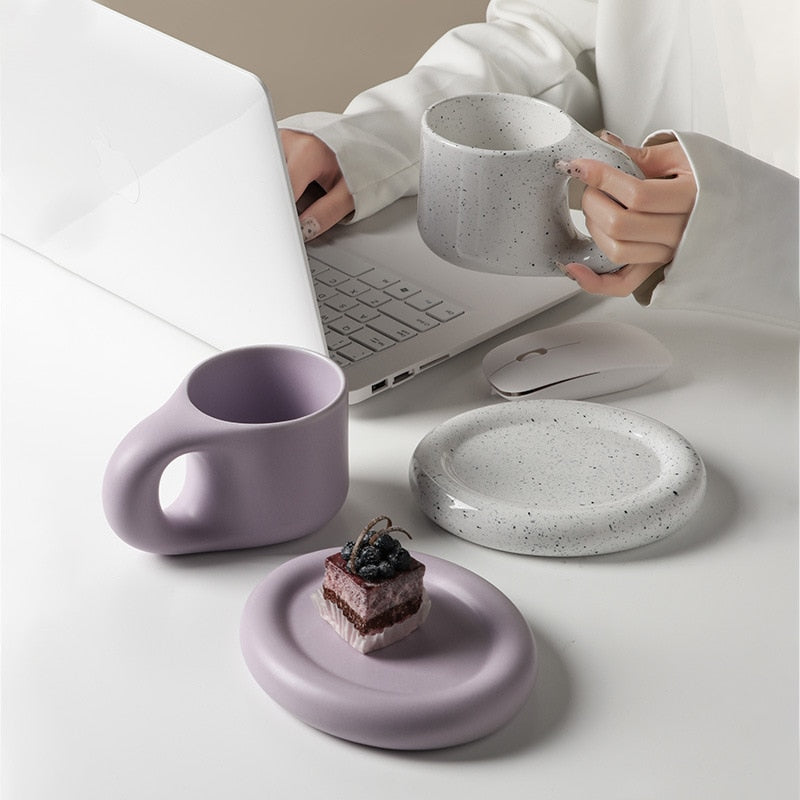 Nordic Minimalist Ceramic Plump Mug