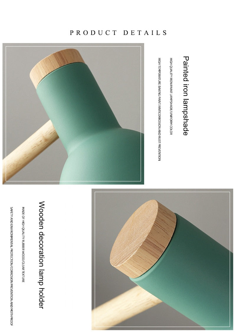 Wooden Desk Lamp