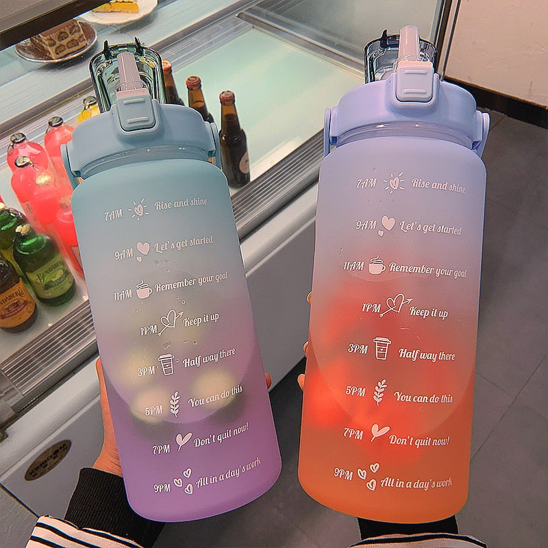 Fitness Motivational 2 liter Water Bottle