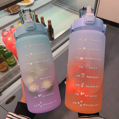 Fitness Motivational 2 liter Water Bottle