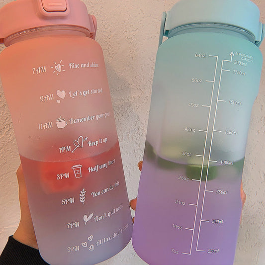 Fitness Motivational 2 liter Water Bottle