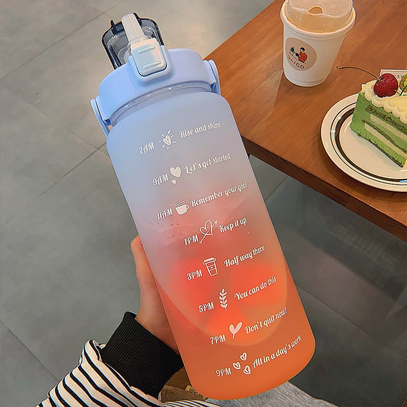 Fitness Motivational 2 liter Water Bottle