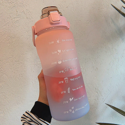 Fitness Motivational 2 liter Water Bottle