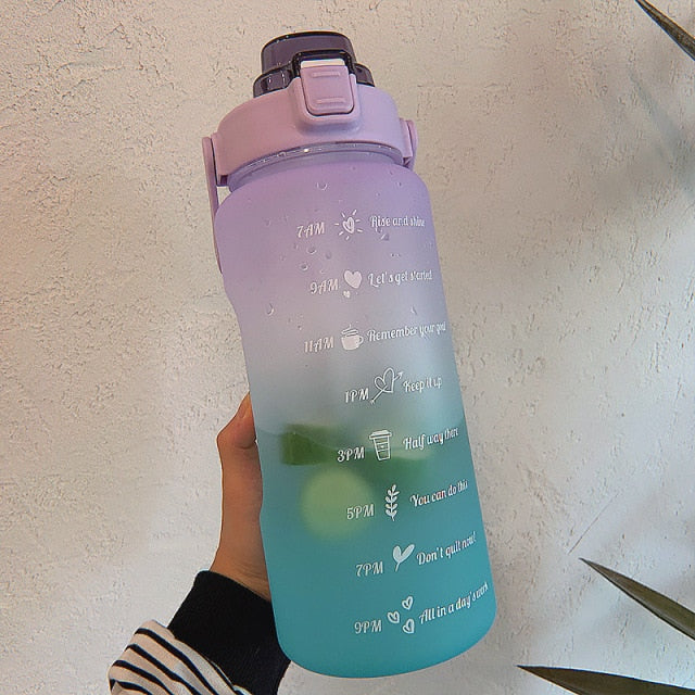 Fitness Motivational 2 liter Water Bottle