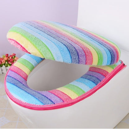 Rainbow Toilet Seat Cover