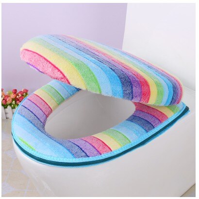 Rainbow Toilet Seat Cover
