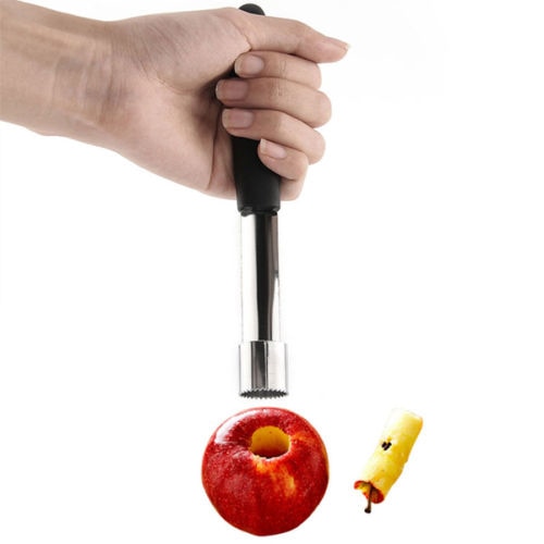 Stainless steel apple and fruit corer